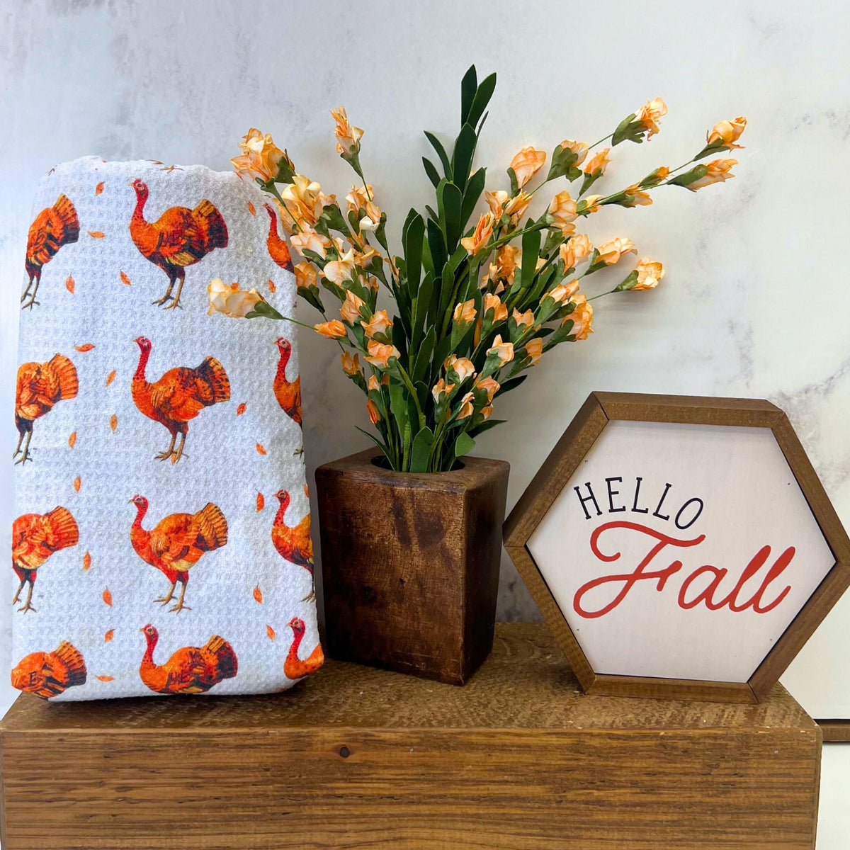Thanksgiving Turkey (Pack Of 2 - $6.95 Ea. Towel) - WFL018