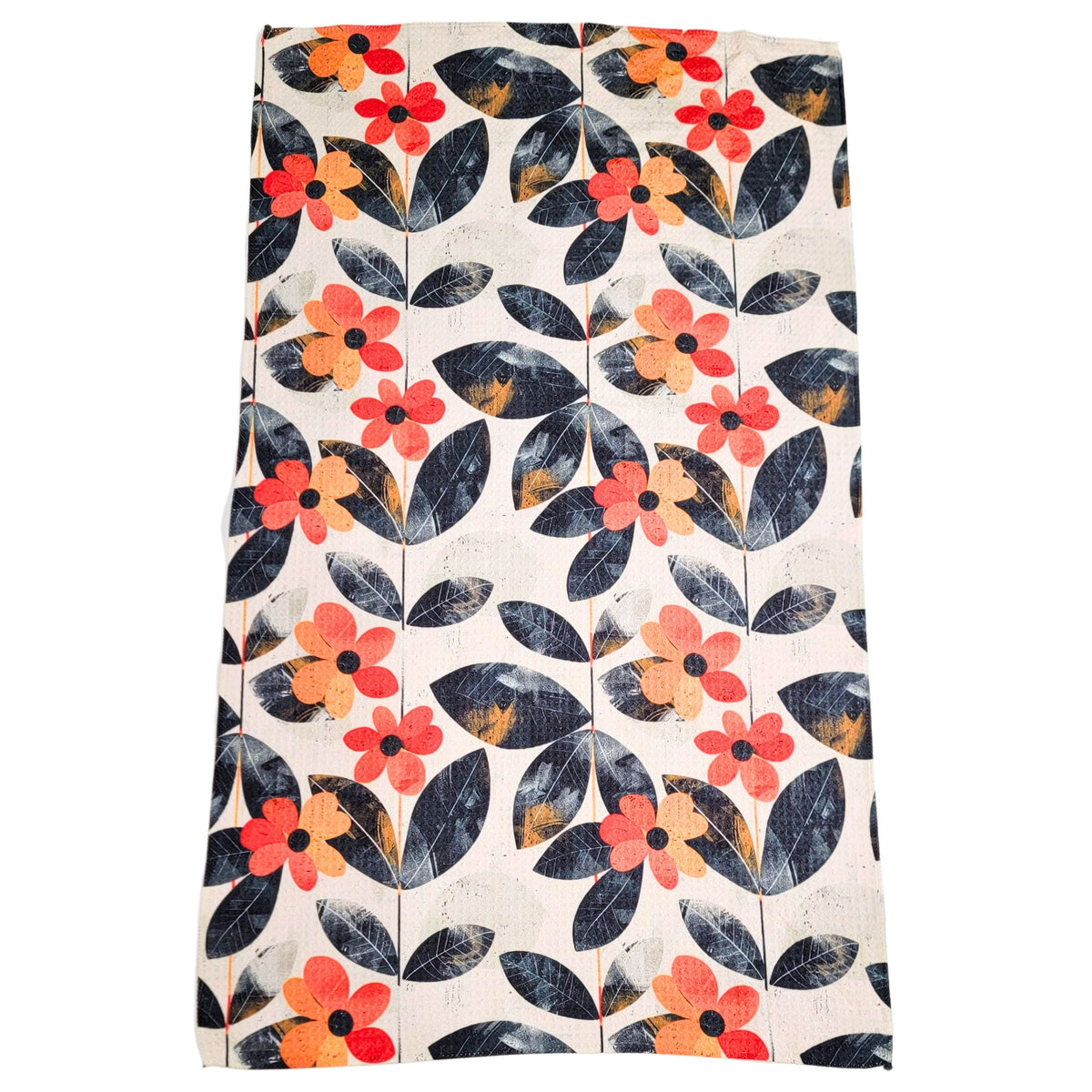 Distressed Flower (Pack Of 2 - $6.95 Ea. Towel)  - WFL021