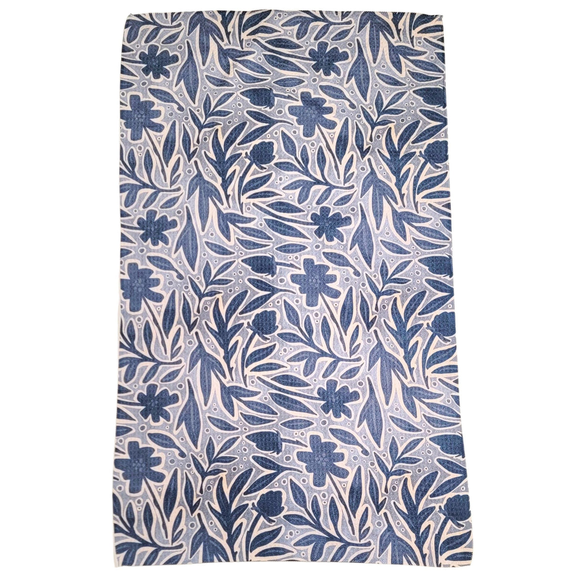 Blue Flower Patterned (Pack Of 2 - $6.95 Ea. Towel)  - WFL022