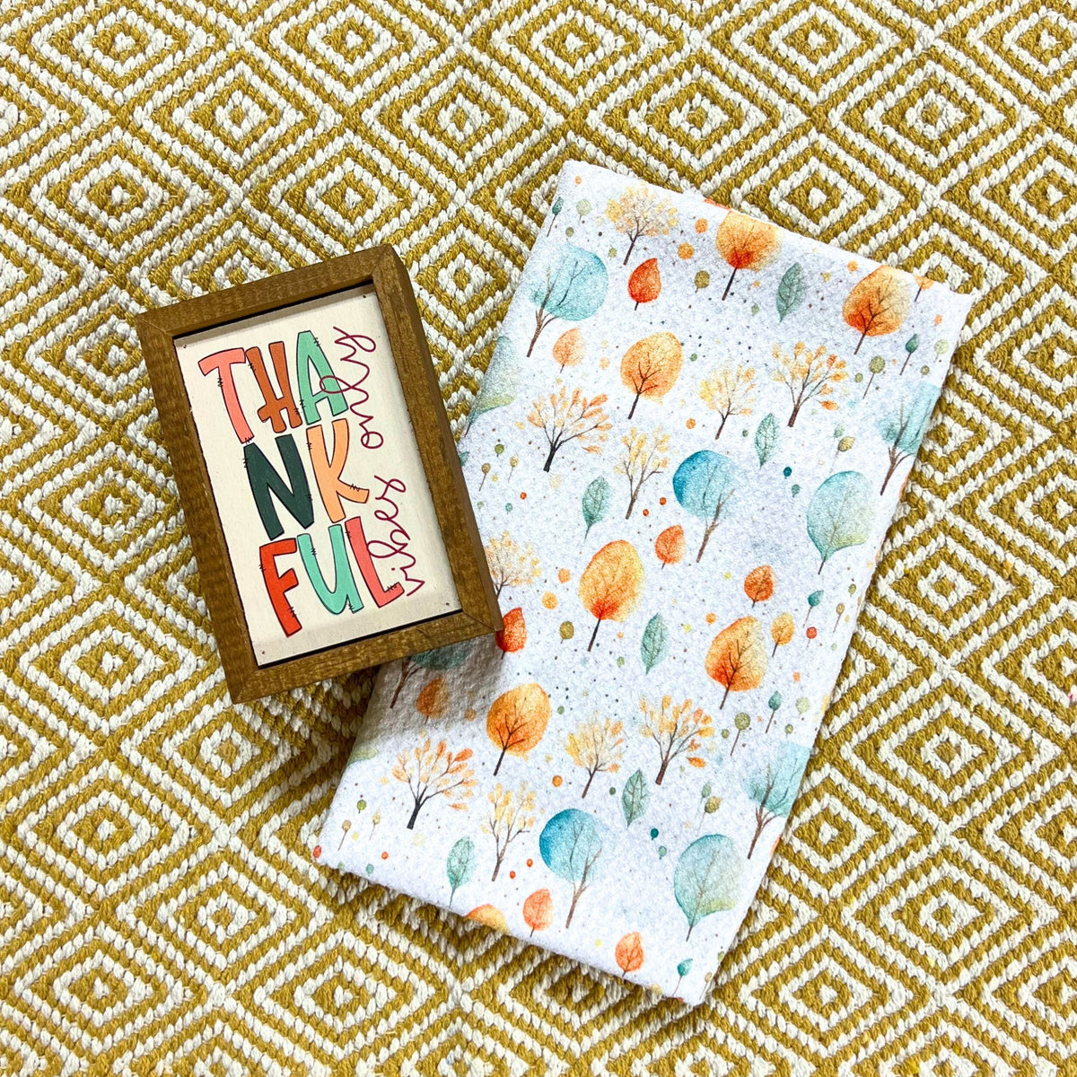 Autumn Trees pattern (Pack Of 2 - $6.95 Ea. Towel) - WFL029