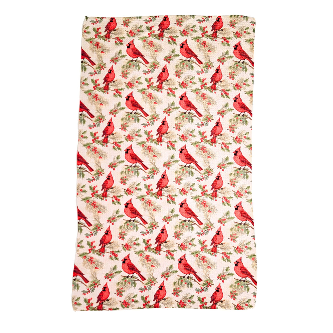 Red Cardinal Pattern (Pack Of 2 - $6.95 Ea. Towel) - WFL034