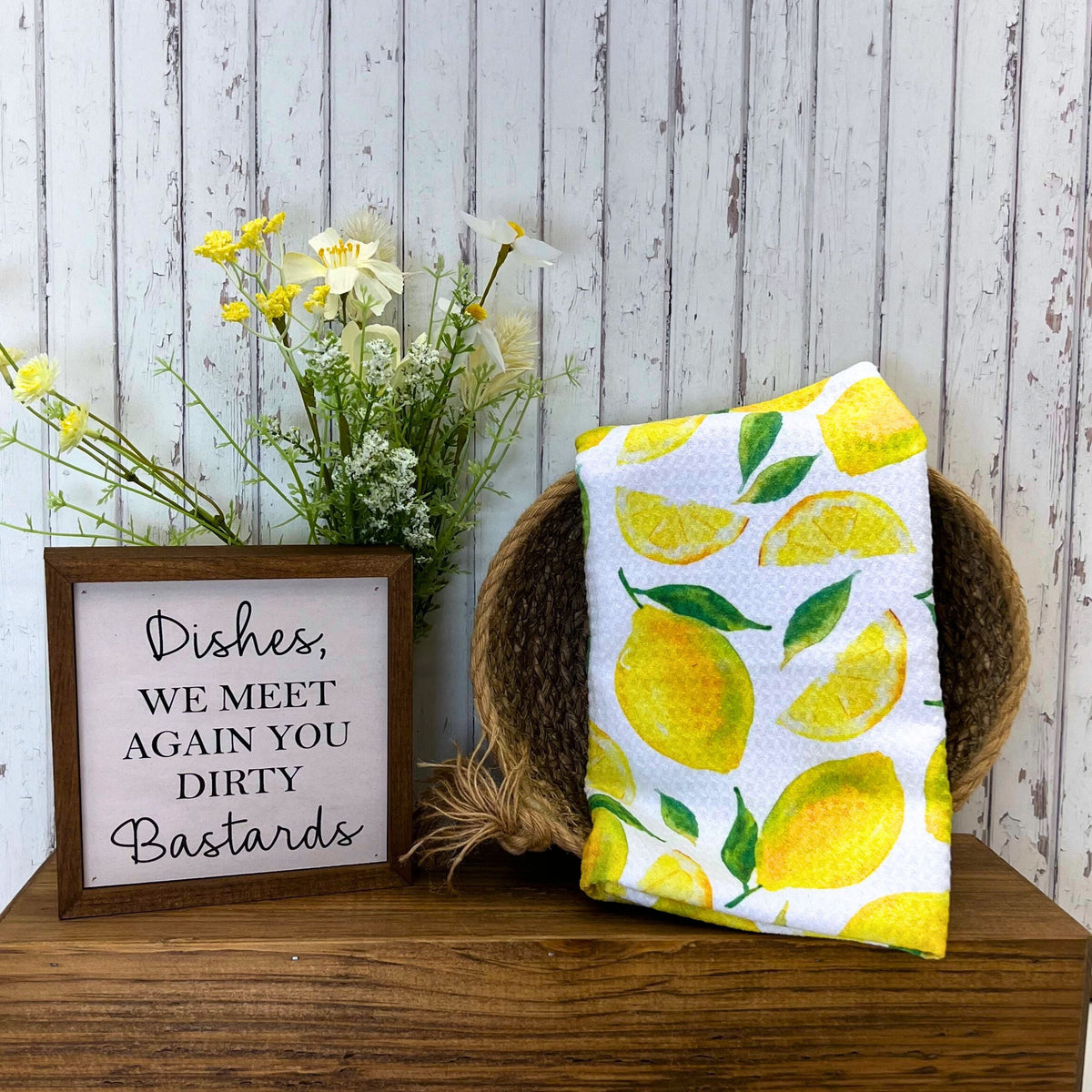 Lemon Kitchen Decor (Pack Of 2 - $6.95 Ea. Towel)  - WFL038