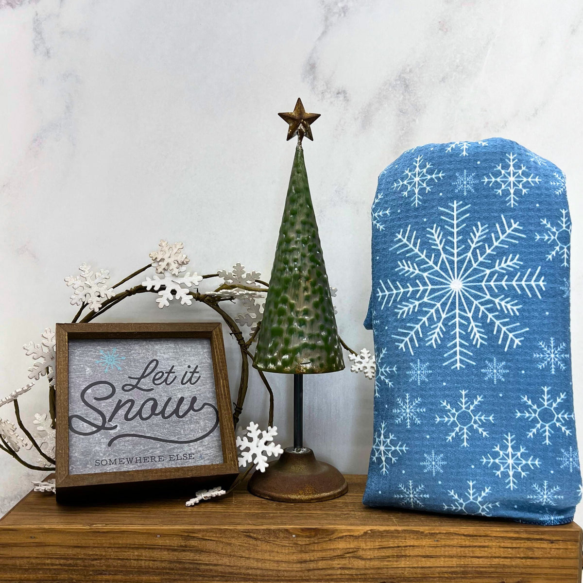 Winter Snowflake (Pack Of 2 - $6.95 Ea. Towel)  - WFL041