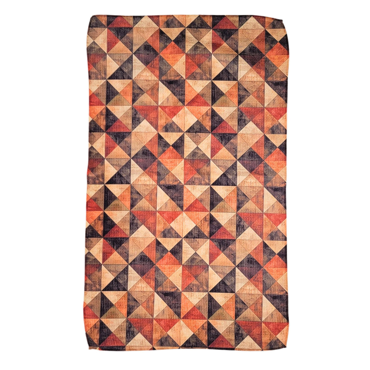 Vintage Brown Triangle Pattern (Pack Of 2 - $6.95 Ea. Towel) - WFL046