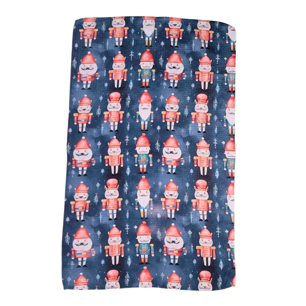 Nutcracker With Blue Background (Pack Of 2 - $6.95 Ea. Towel) - WFL049