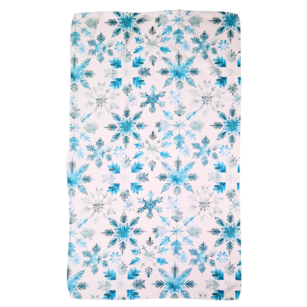 Faded Blue Snowflake (Pack Of 2 - $6.95 Ea. Towel) - WFL054