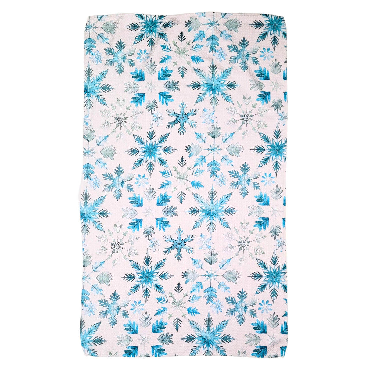 Faded Blue Snowflake (Pack Of 2 - $6.95 Ea. Towel) - WFL054