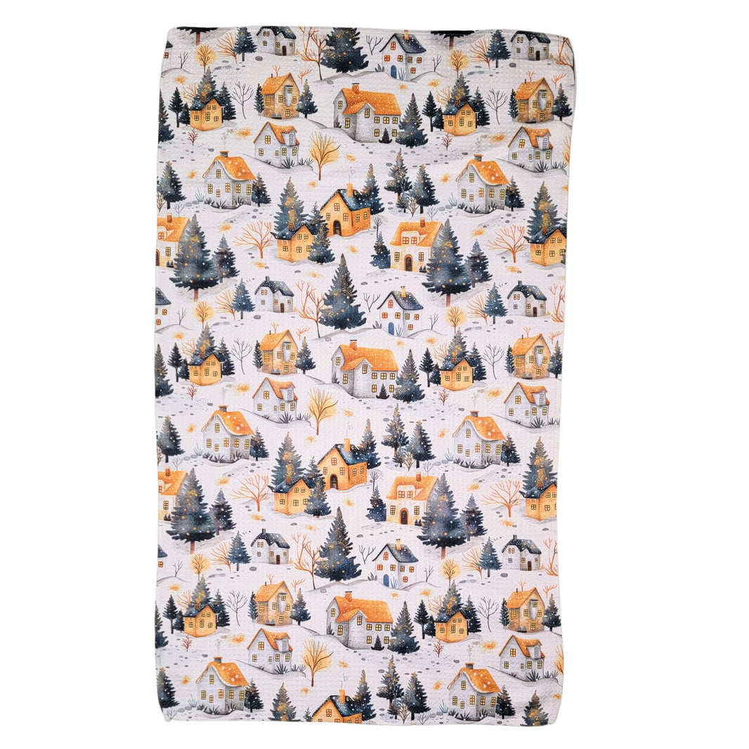 Winter Village Waffle Weave (Pack Of 2 - $6.95 Ea. Towel) - WFL055