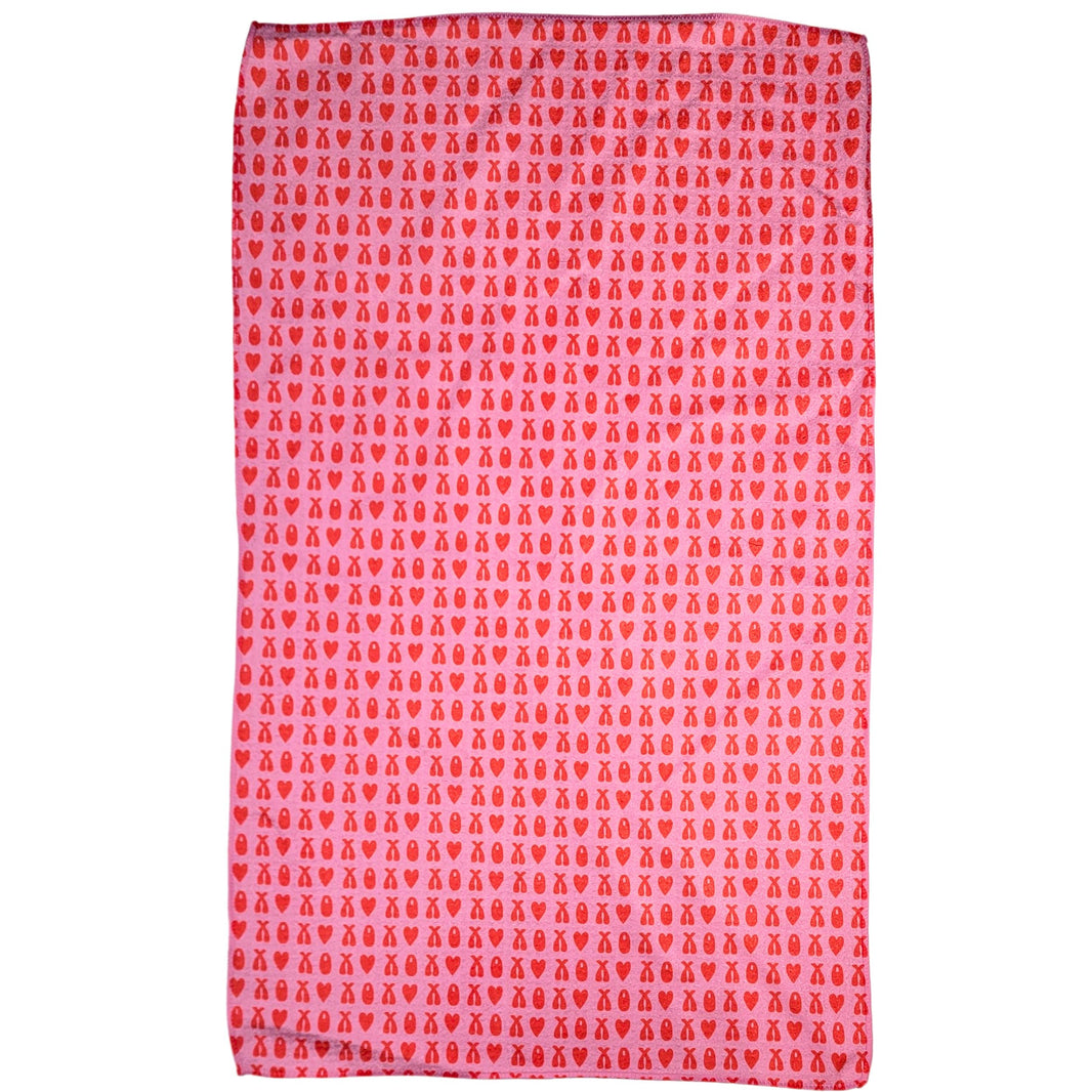 Valentines XOXO Heart (Pack Of 2 - $6.95 Ea. Towel) - WFL076