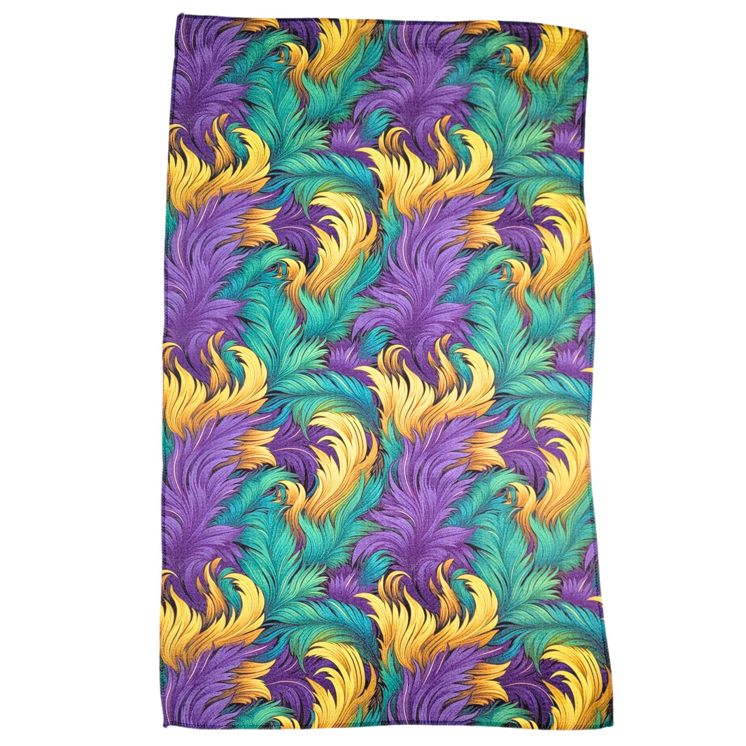 Mardi Gras Masquerade Feathers (Pack Of 2 - $6.95 Ea. Towel) - WFL077