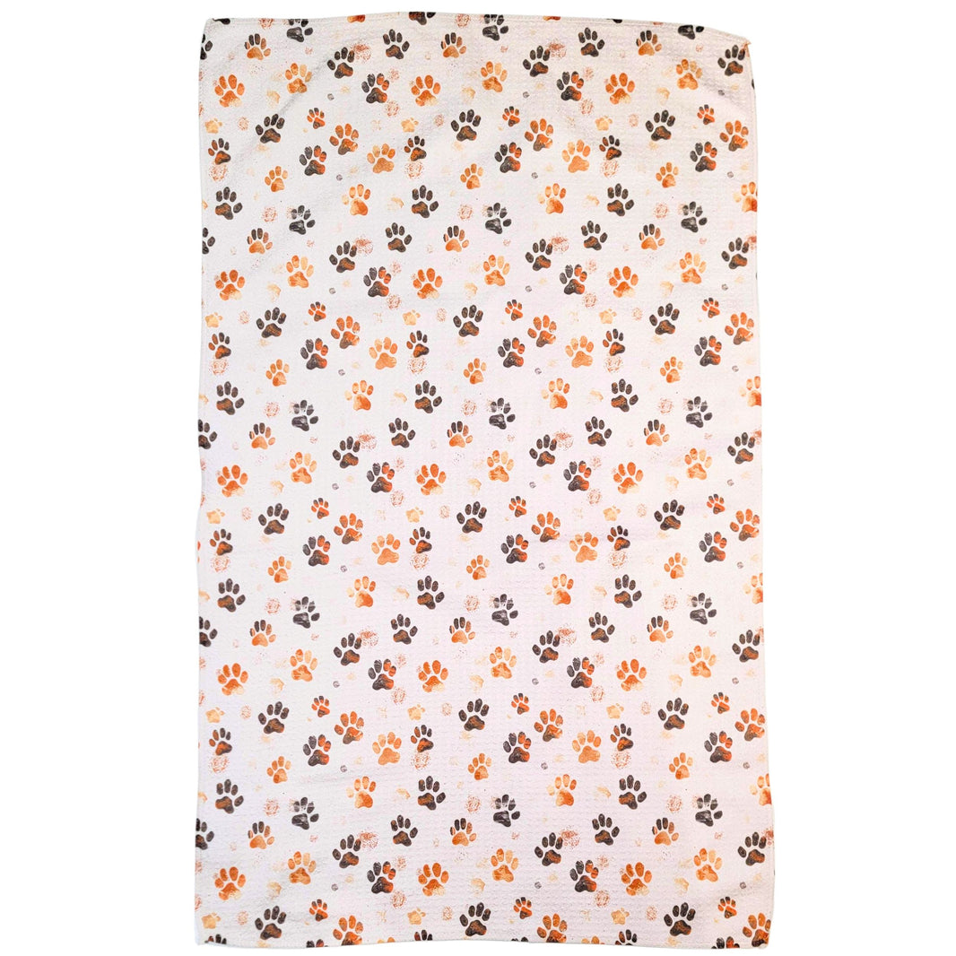 Dirty Dog Paw Prints (Pack Of 2 - $6.95 Ea. Towel) - WFL080