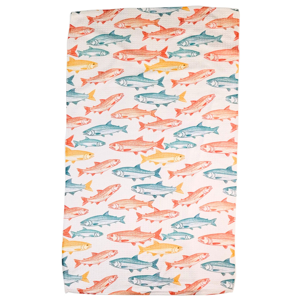 Fall Salmon Run (Pack Of 2 - $6.95 Ea. Towel) - WFL099