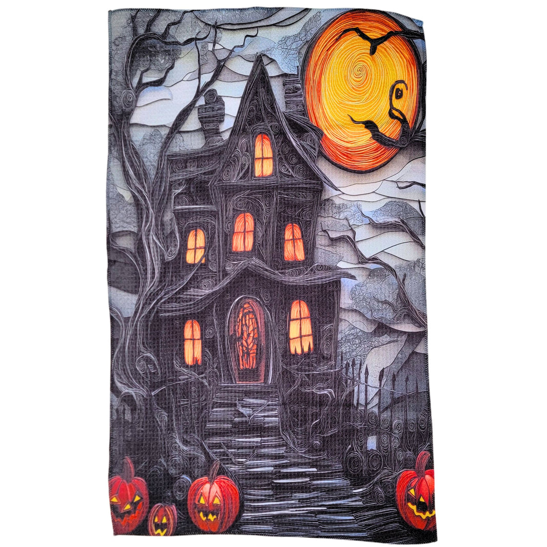Halloween Night Haunted House (Pack Of 2 - $6.95 Ea. Towel) - WFL124