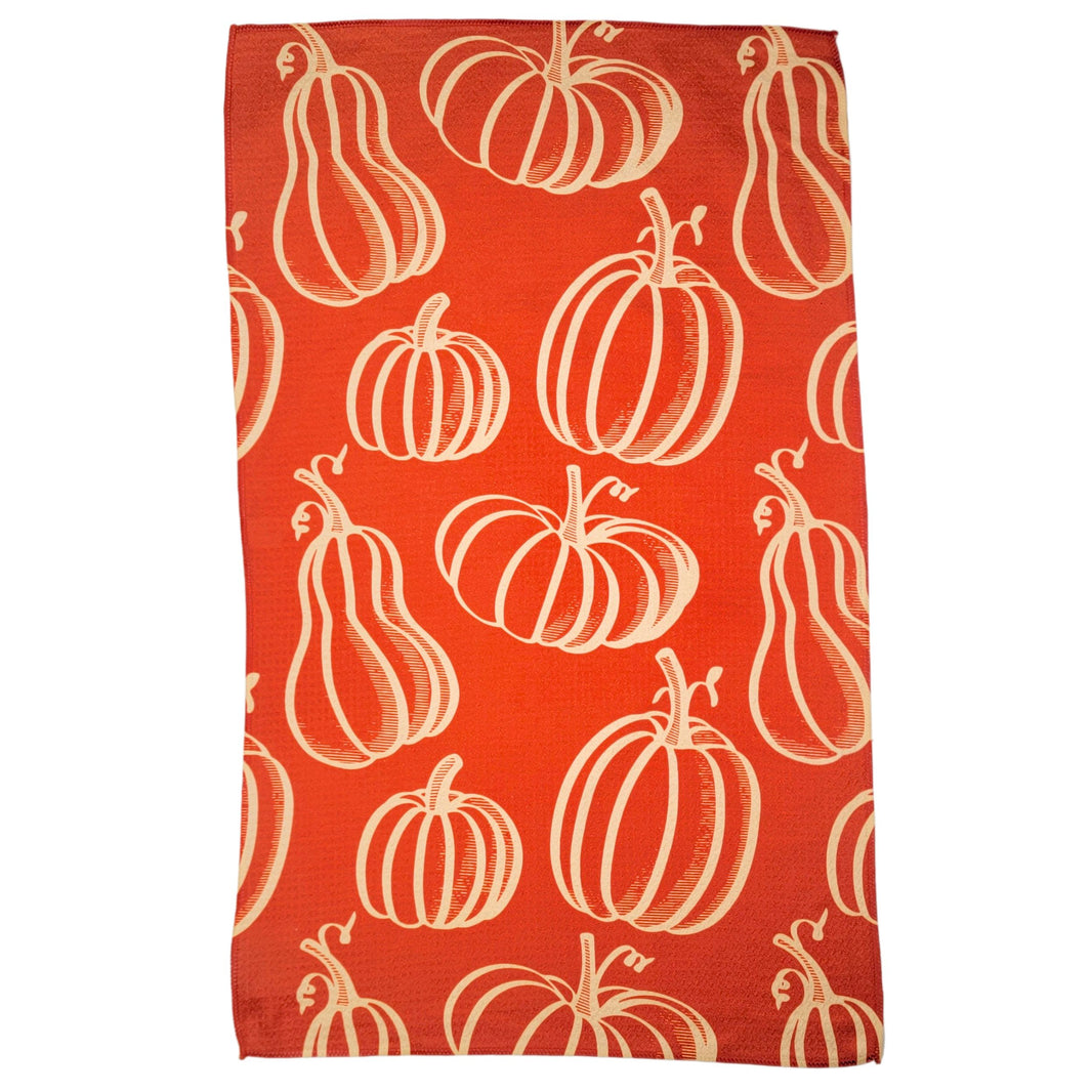 Pumpkins & Gourds burnt Orange (Pack Of 2 - $6.95 Ea. Towel) - WFL128
