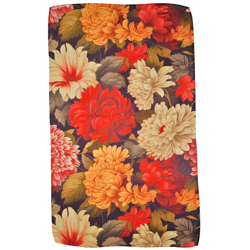 Large Autumn Flowers (Pack Of 2 - $6.95 Ea. Towel) - WFL136