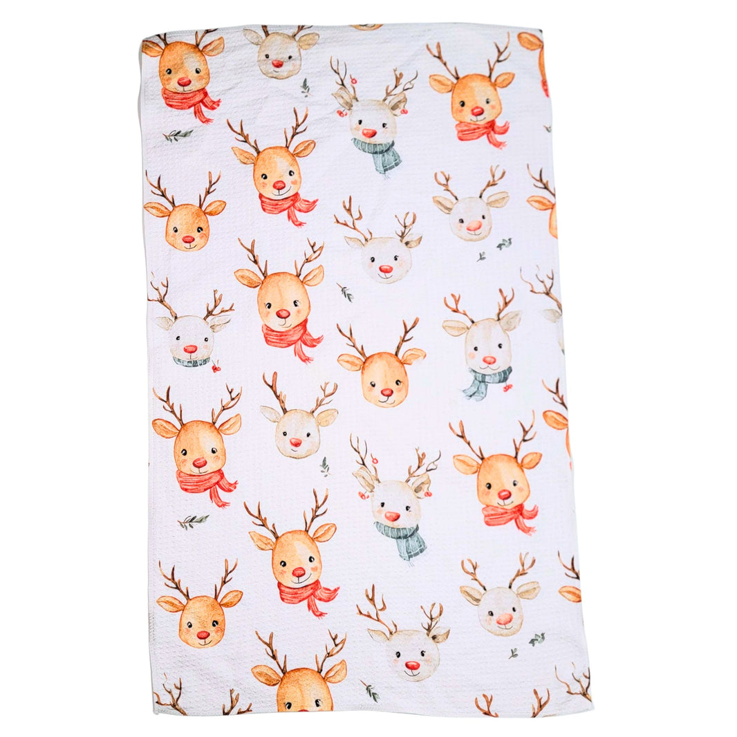 Christmas Reindeer (Pack Of 2 - $6.95 Ea. Towel) - WFL141