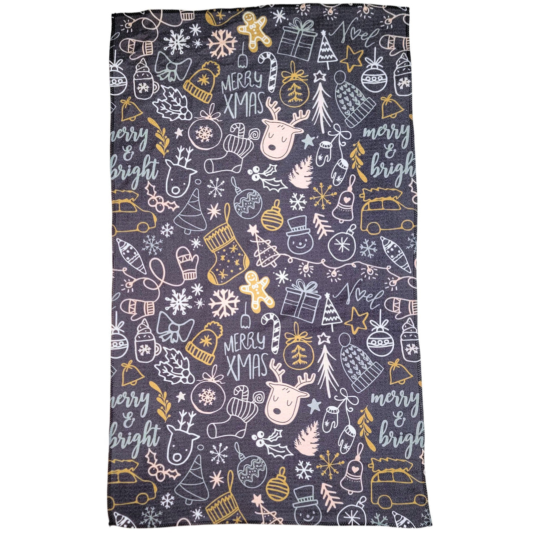 Merry Christmas Collage (Pack Of 2 - $6.95 Ea. Towel) - WFL142