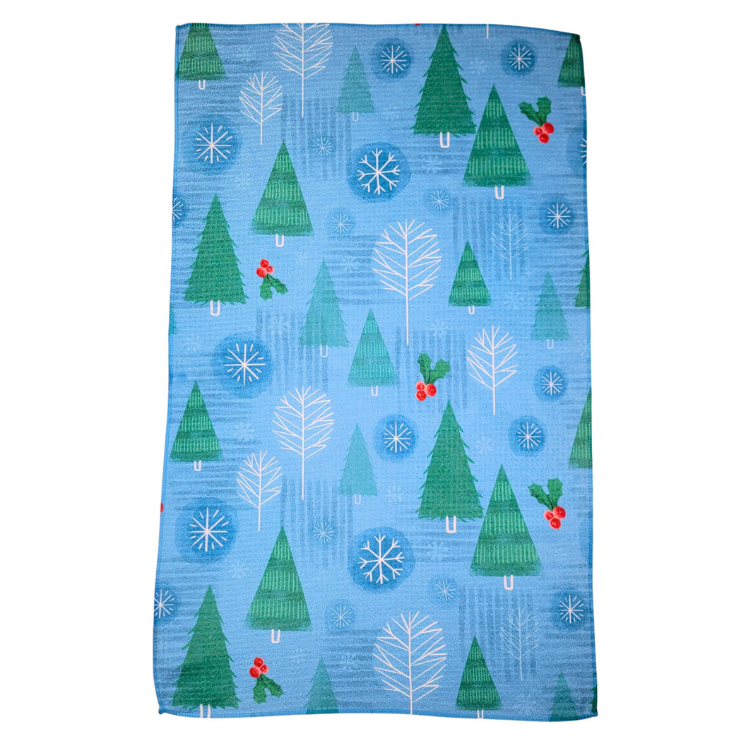 Christmas Trees in Snowfall (Pack Of 2 - $6.95 Ea. Towel) - WFL154