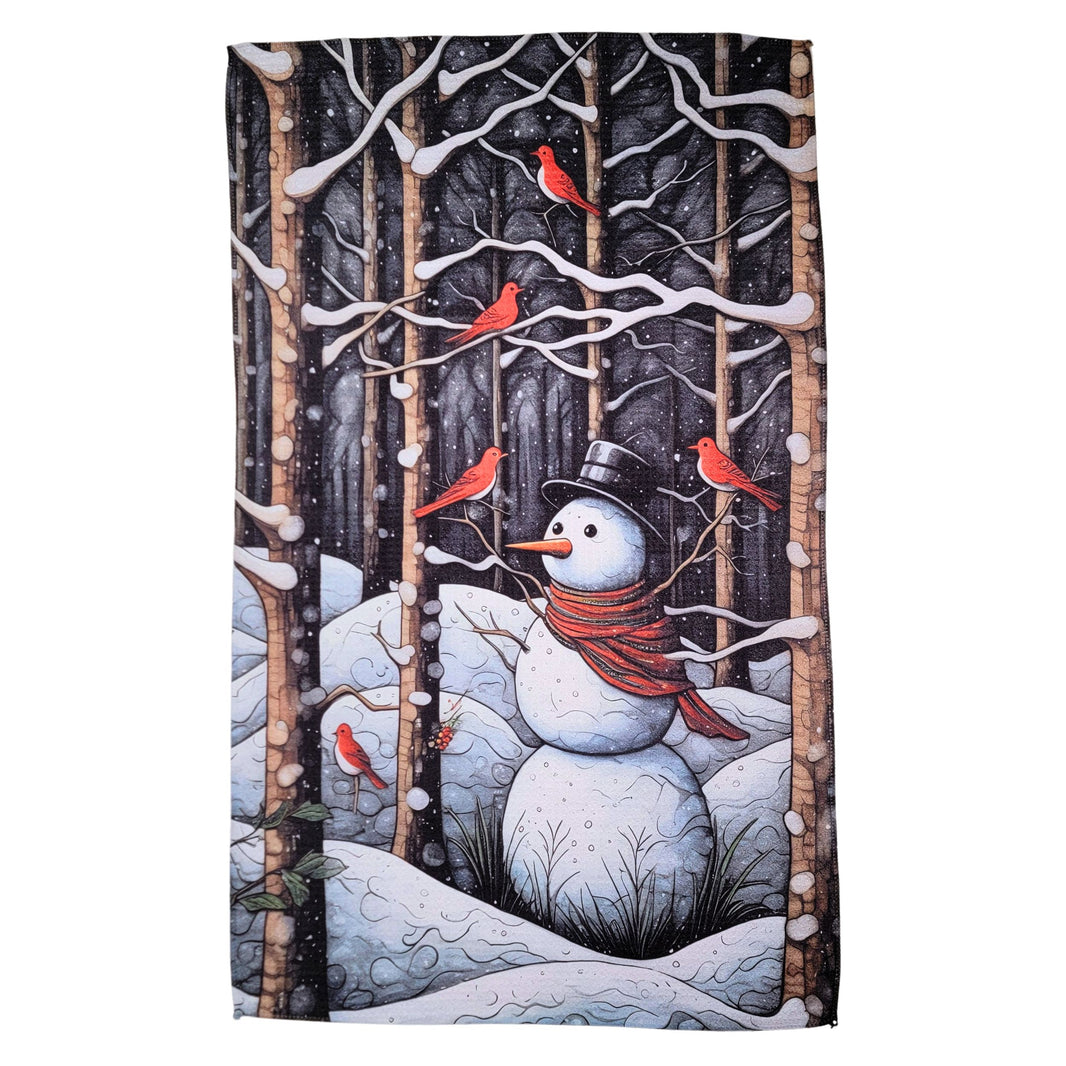 Snowman & Cardinals (Pack Of 2 - $6.95 Ea. Towel) - WFL155