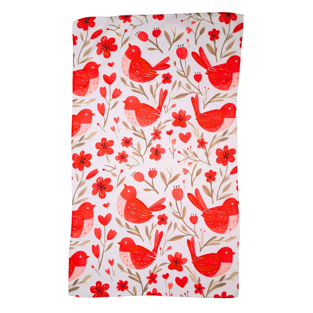 Love Birds Valentine's Day (Pack Of 2 - $6.95 Ea. Towel) - WFL160