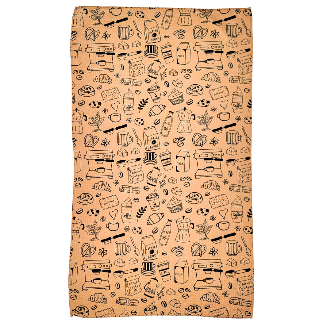 Coffee Barista Doodles (Pack Of 2 - $6.95 Ea. Towel) - WFL171