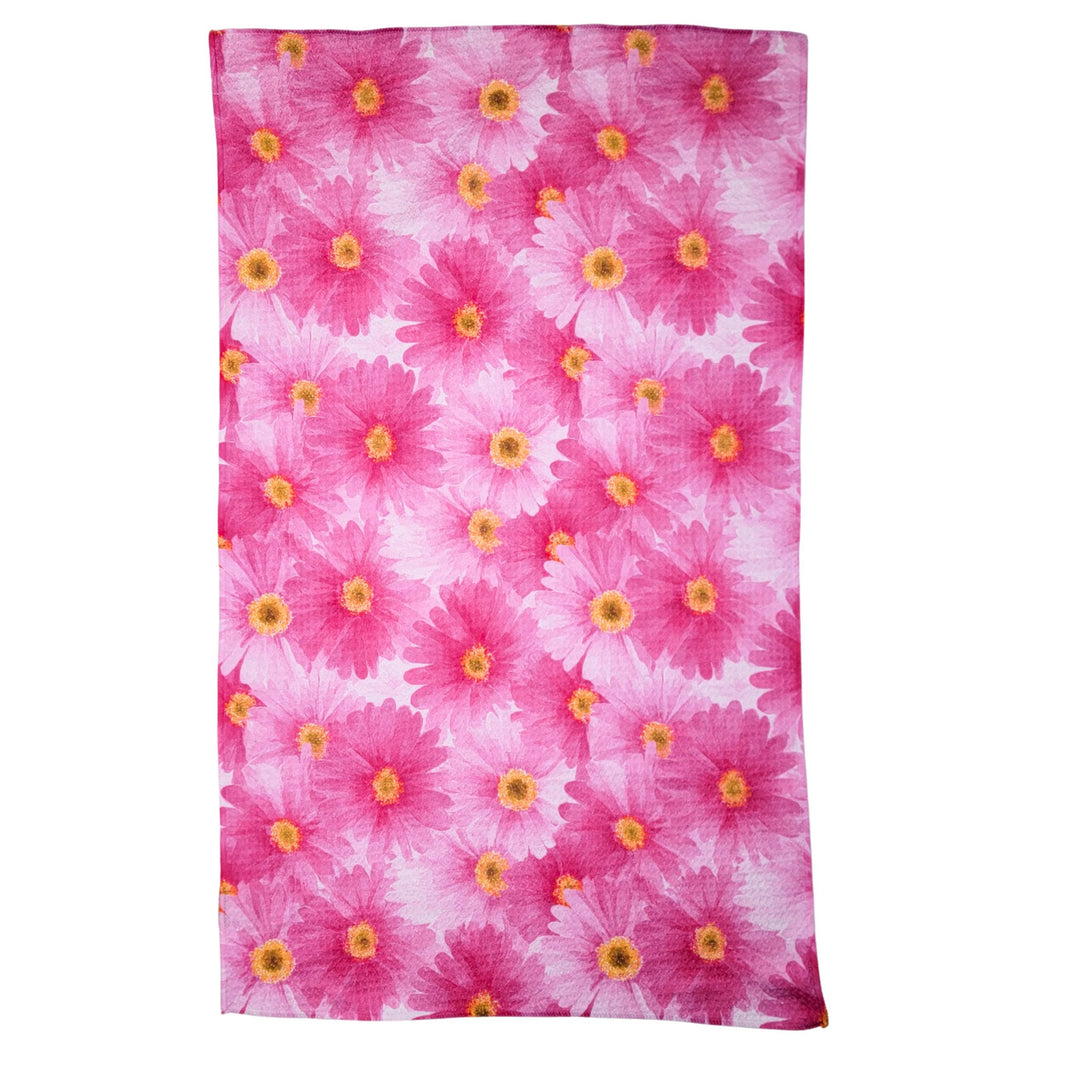 Pink Daisies (Pack Of 2 - $6.95 Ea. Towel) - WFL179