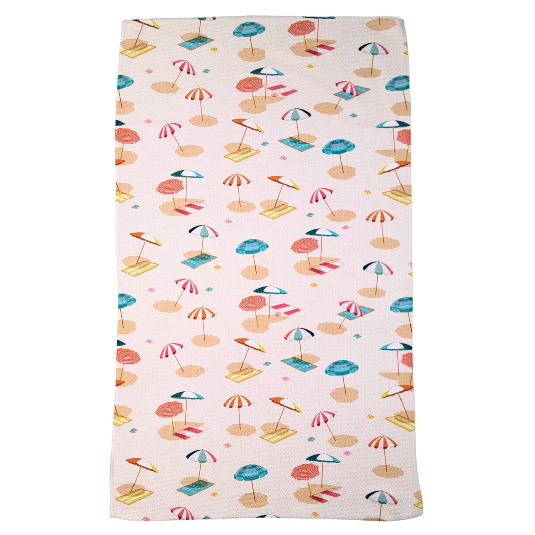 Beach Day Summer Kitchen Waffle Towels (Pack Of 2 - $6.95 Ea. Towel) - WFL188