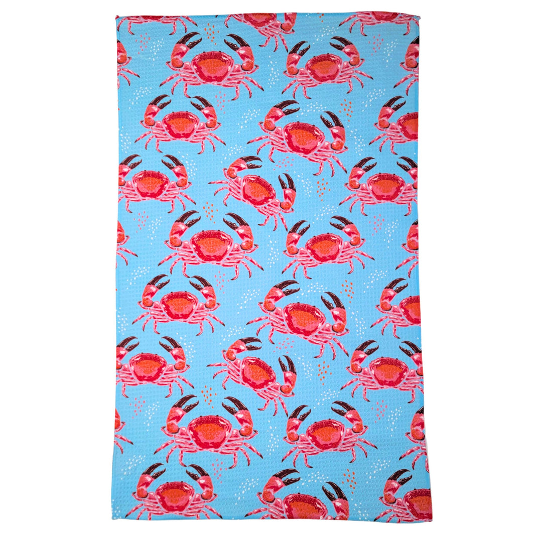 Crab Boil Summer Kitchen Waffle Towels (Pack Of 2 - $6.95 Ea. Towel) - WFL191