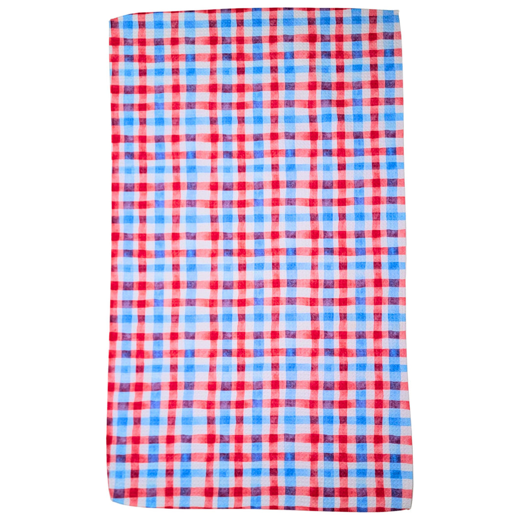 4th of July Cookout Kitchen Waffle Towels (Pack Of 2 - $6.95 Ea. Towel) - WFL193