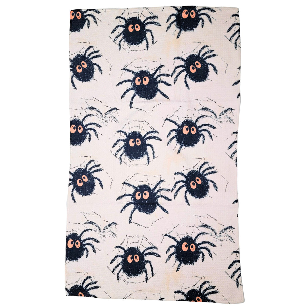 Halloween Spider Web Waffle Kitchen Towels (Pack Of 2 - $6.95 Ea. Towel) - WFL208