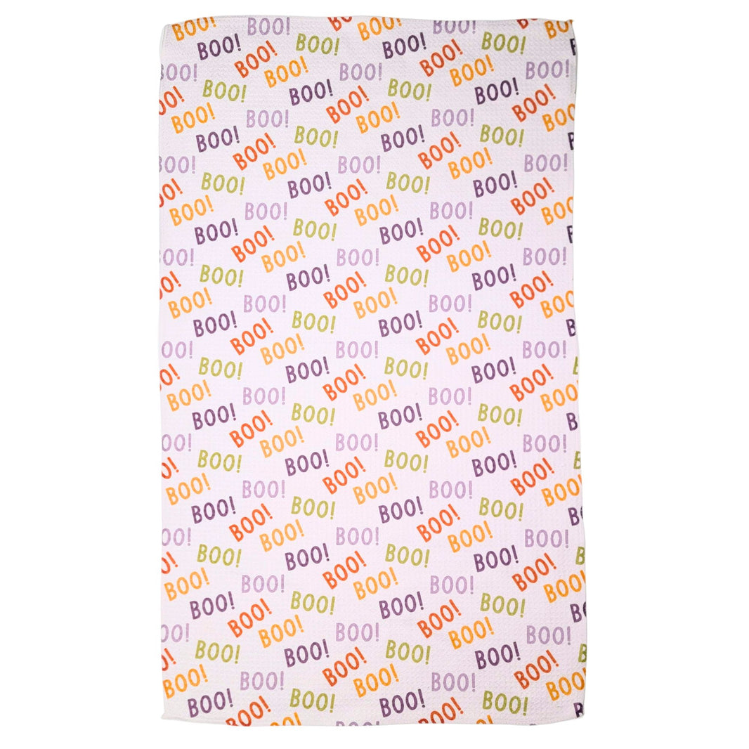 Halloween Boo Collage Waffle Kitchen Towels (Pack Of 2 - $6.95 Ea. Towel) - WFL209
