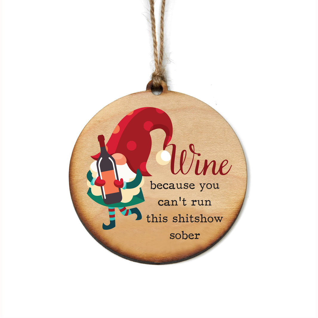 Wine Gnome Ornaments - Christmas Decor - WW054 - 6 Per Pack ( $2.95 Per Ornament)