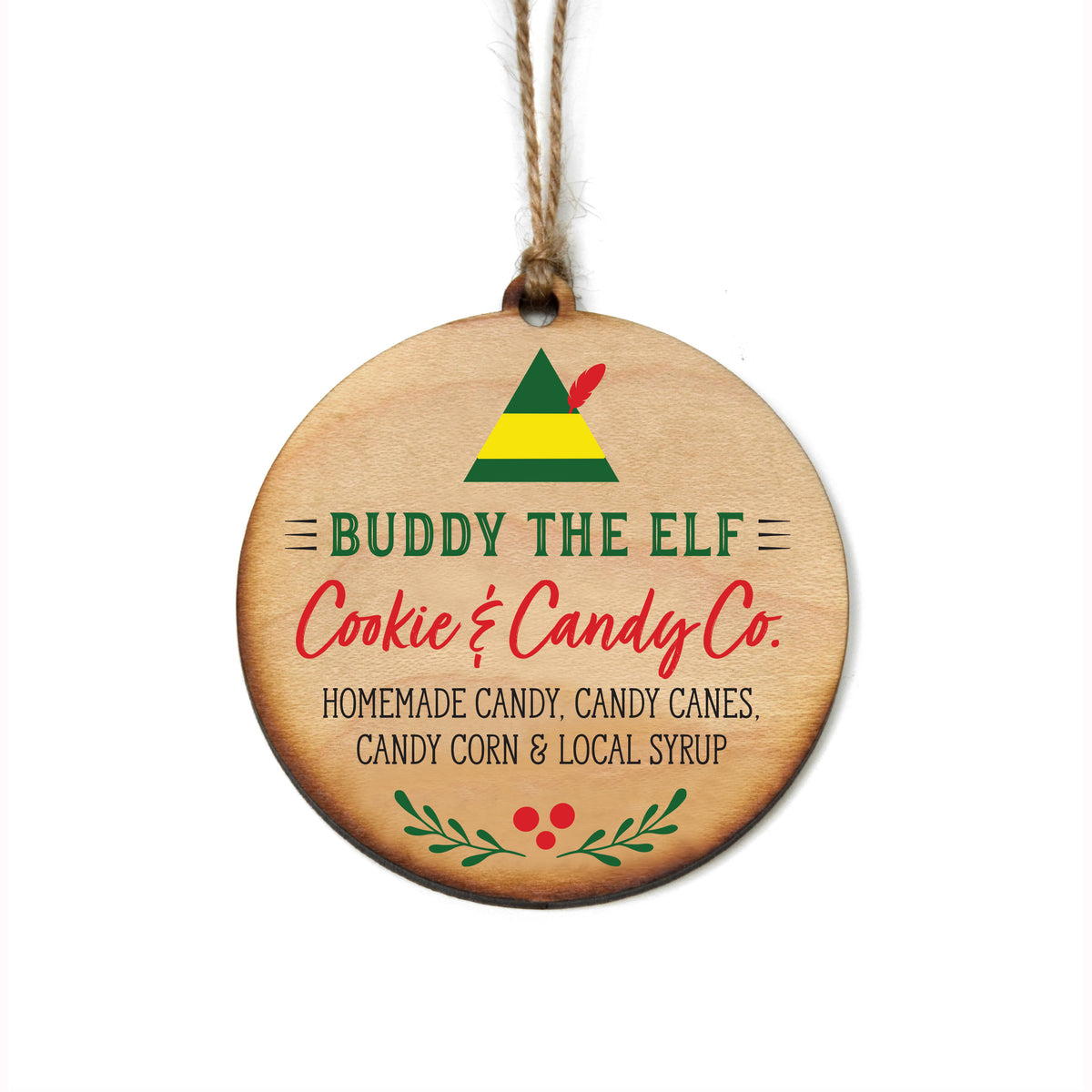 Buddy the Elf Cookie & Candy Co. Christmas Ornaments - Christmas Decor - WW067 - 6 Per Pack ( $2.95 Per Ornament)