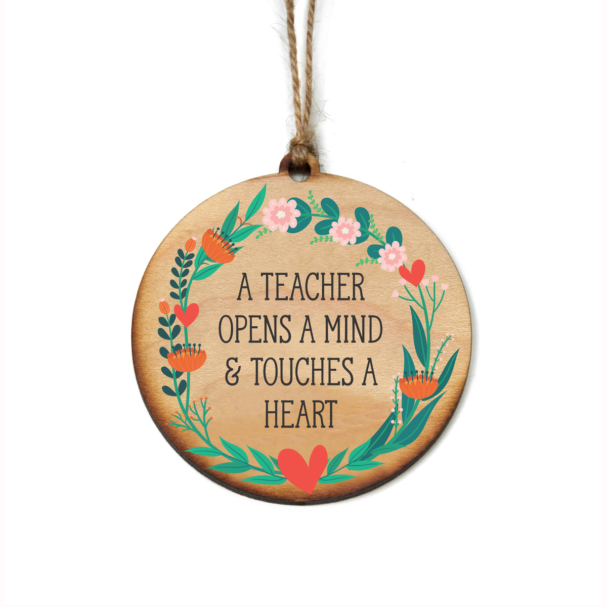 A Teacher Opens A Mind Christmas Ornaments Teacher Gift - WW103 - 6 Per Pack ( $2.95 Per Ornament)