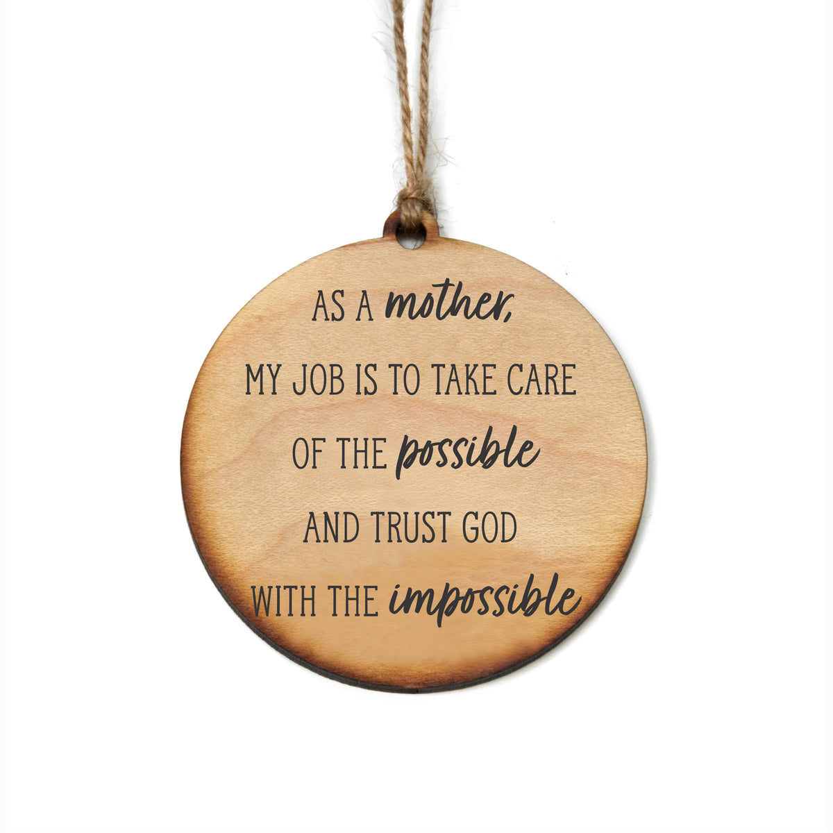 As A Mother Christmas Ornaments - WW104 - 6 Per Pack ( $2.95 Per Ornament)