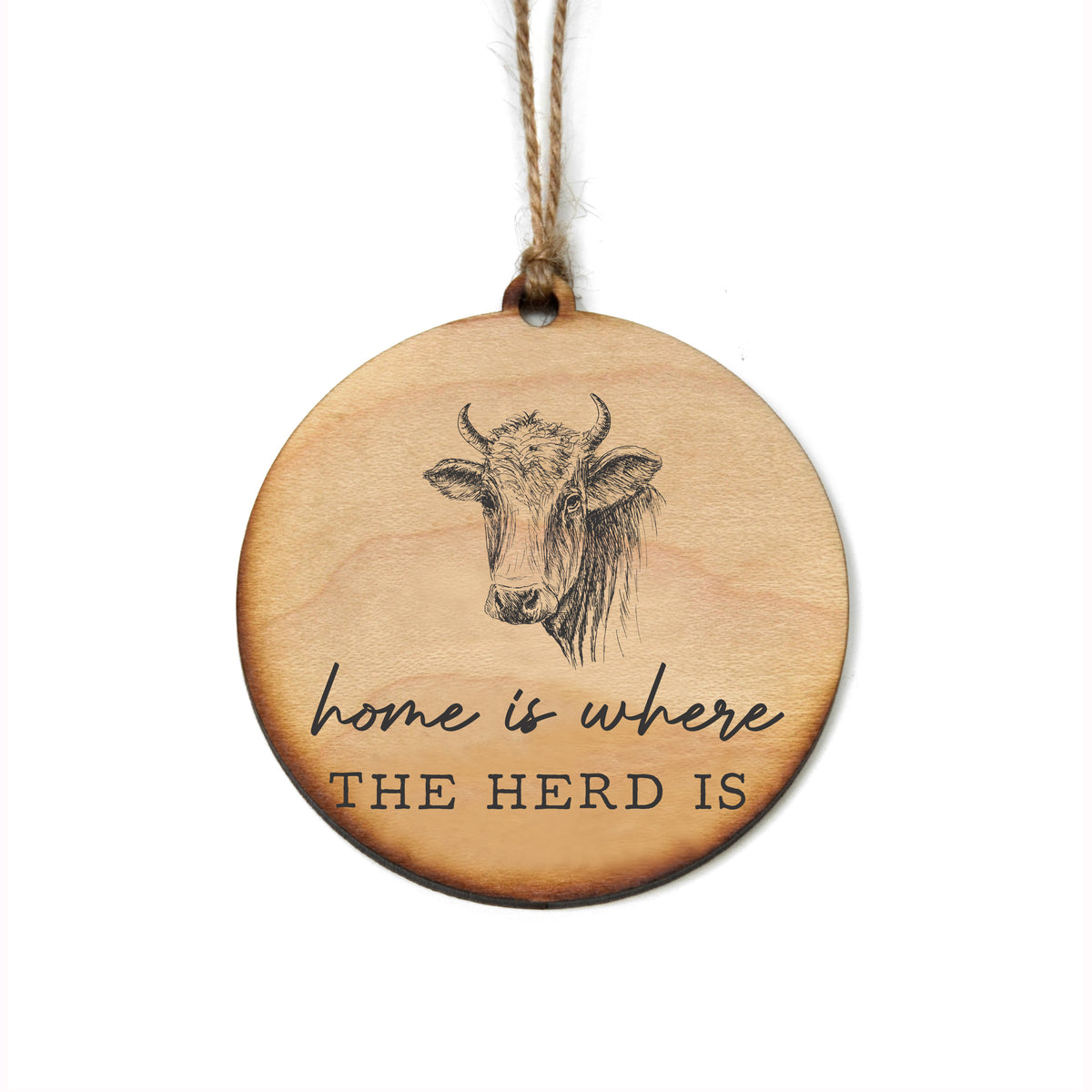 Highland Cow Home Christmas Ornaments - WW106 - 6 Per Pack ( $2.95 Per Ornament)