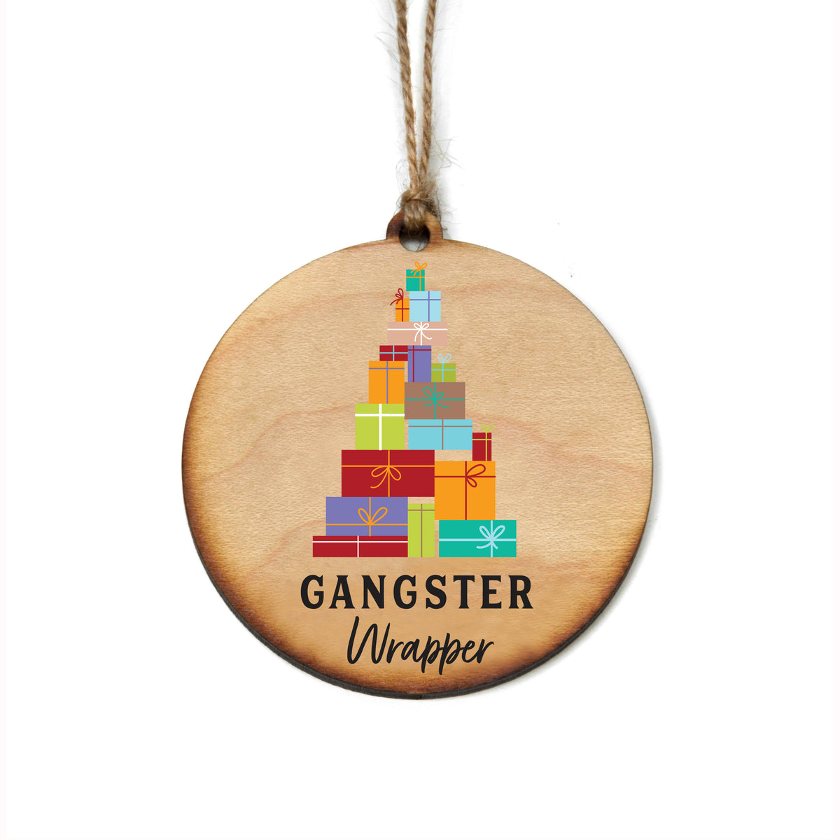 Gangster Wrapper Holiday Ornaments - Christmas Décor - WW110 - 6 Per Pack ( $2.95 Per Ornament)