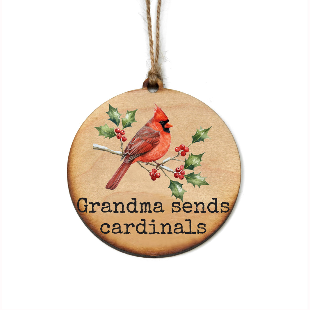 Grandma Sends Cardinals - WW176 - 6 Per Pack ( $2.95 Per Ornament)