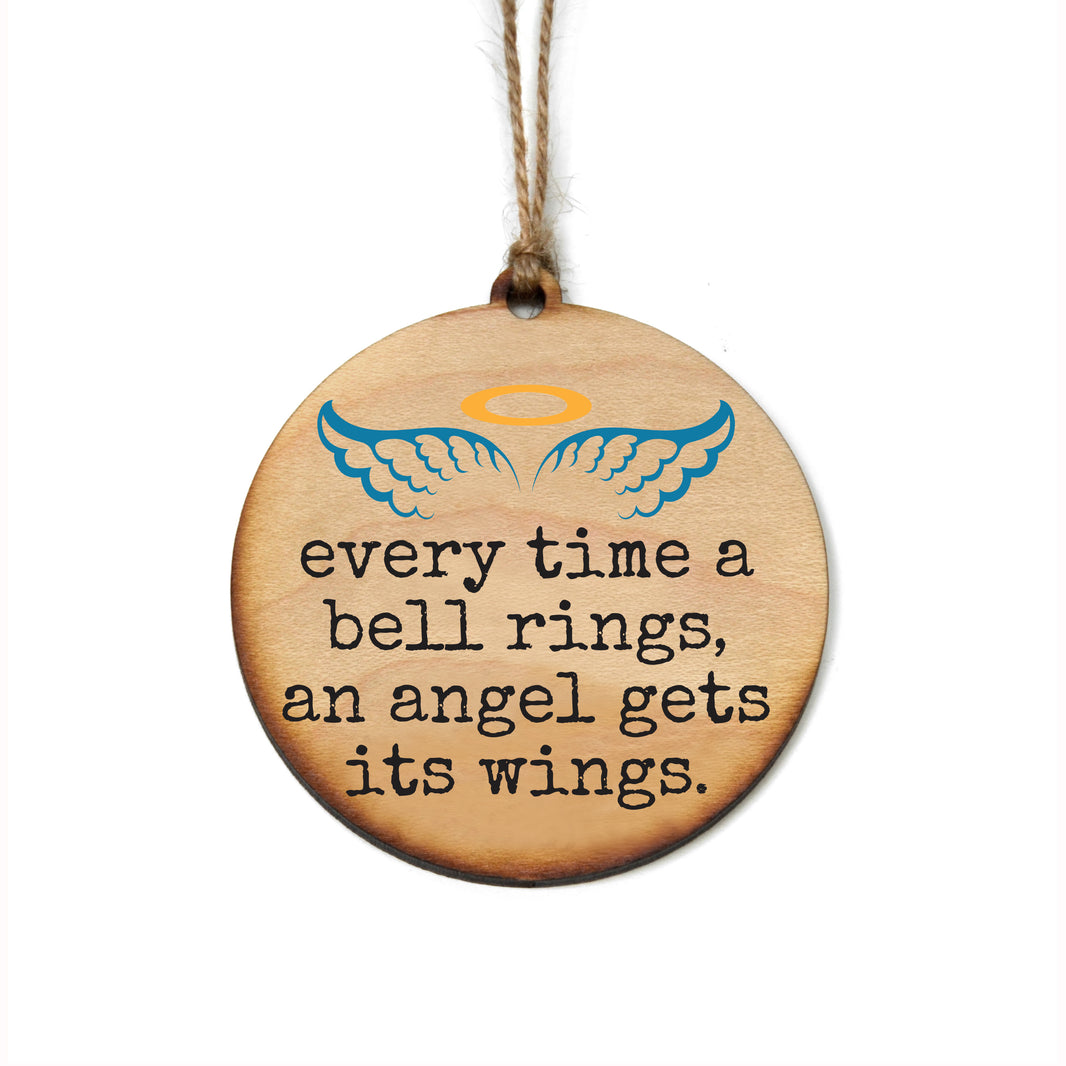 Every Time A Bell Rings Angel Gets Wings - WW177 - 6 Per Pack ( $2.95 Per Ornament)