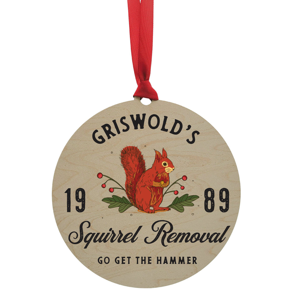 Griswold's Squirrel Removal Mantle Christmas Ornaments Wood - WXL026 - 4 Per Pack ($4.95 Ea. Ornament)