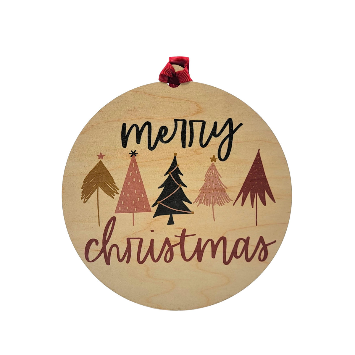Boho Merry Christmas Mantle Holiday Ornaments - Xmas Decor - WXL032 - 4 Per Pack ($4.95 Ea. Ornament)
