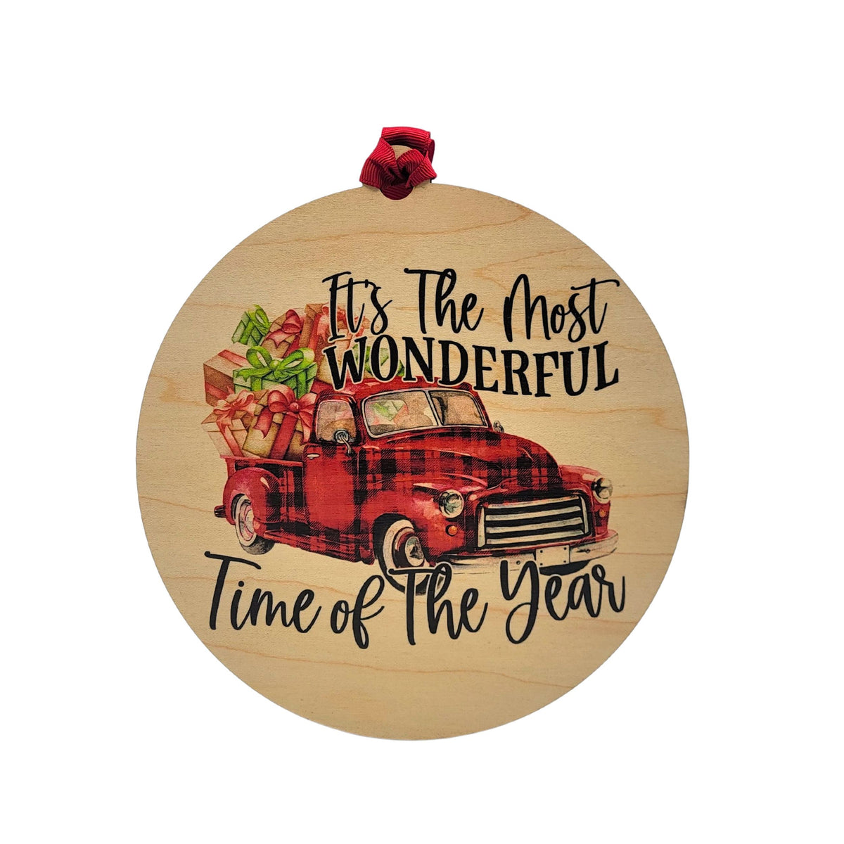Most Wonderful Time Of Year Mantle Holiday Ornaments - WXL035 - 4 Per Pack ($4.95 Ea. Ornament)