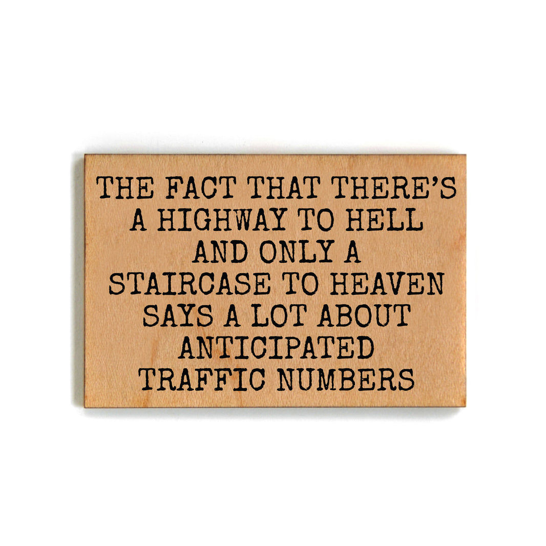 Staircase To Heaven Funny Gift - Funny Wood Magnets - XM106 - Pack Of 6 ( $2.25 Per Magnet)