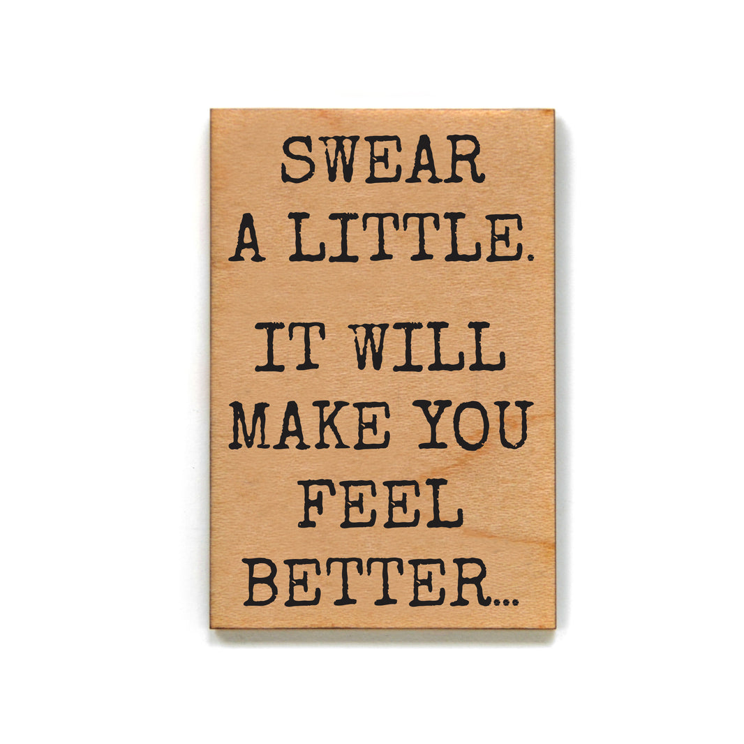 Swear A Little - XM167 - Pack Of 6 ( $2.25 Per Magnet)