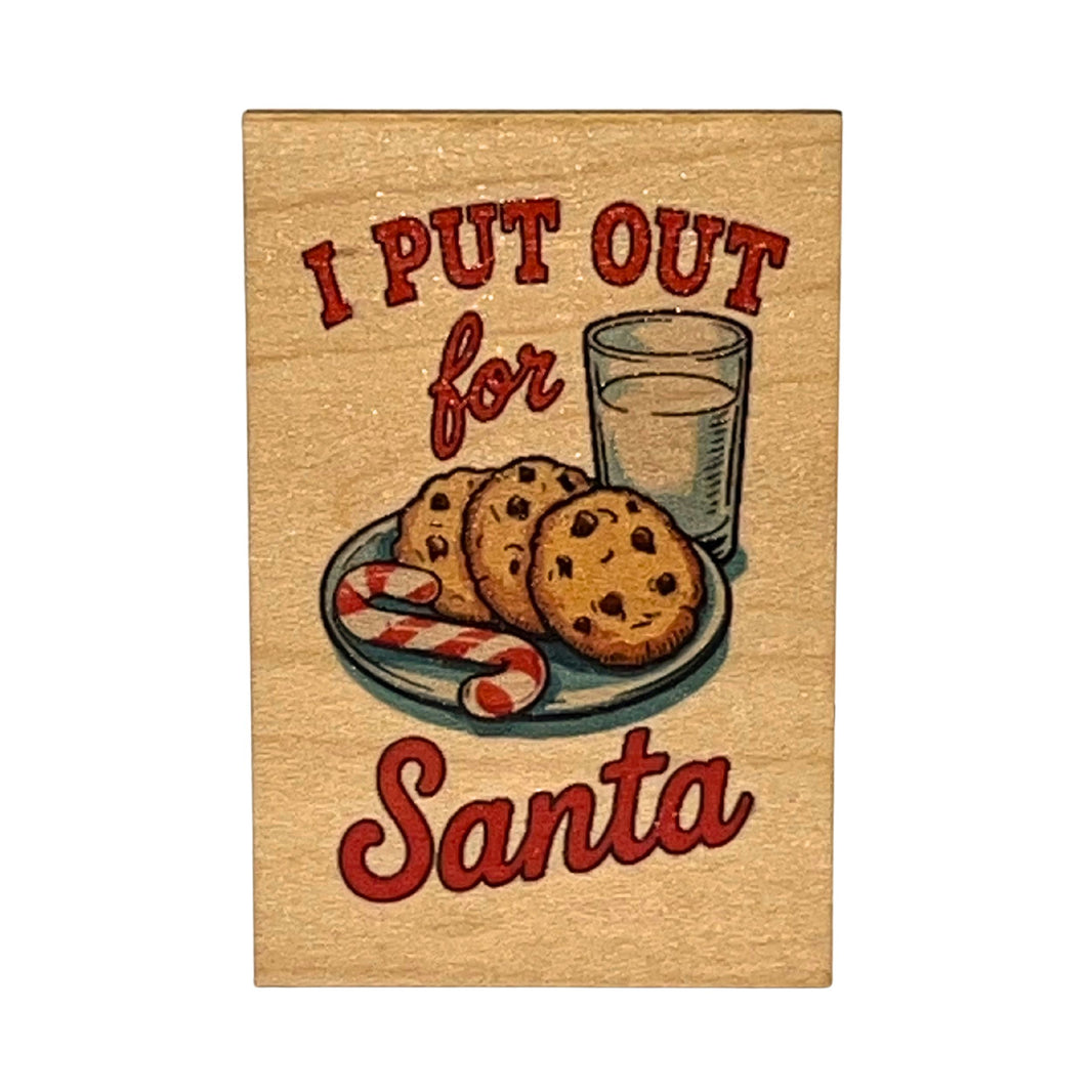 I Put Out For Santa Christmas Decor - XM180 - Pack Of 6 ( $2.25 Per Magnet)