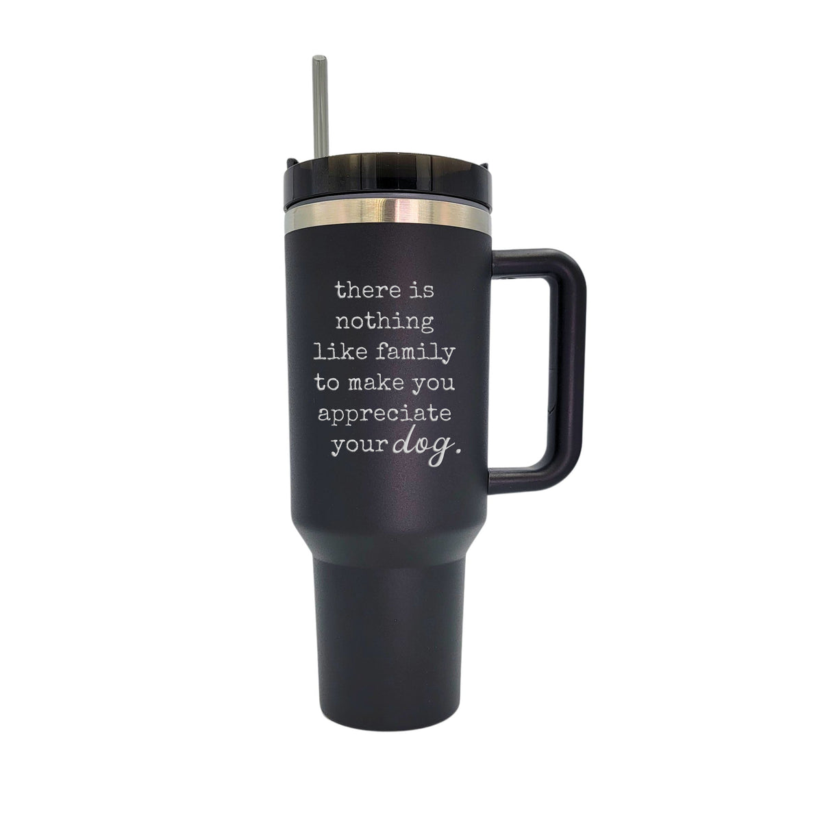 40 Oz.  Appreciate Your Dog Handled Mug With Straw(2 Tumblers Per Pack)