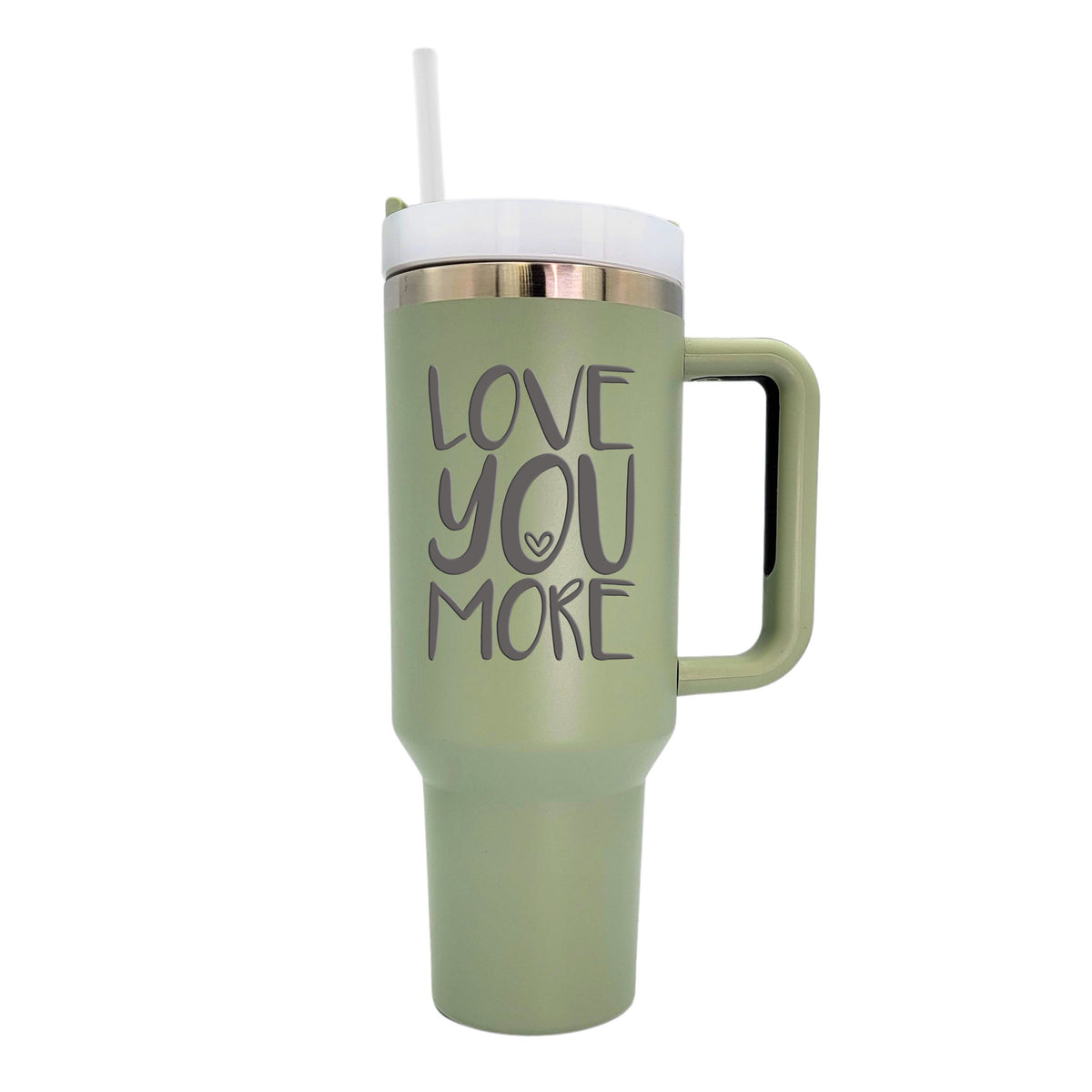 40 Oz. Love You More Handled Tumbler For Valentines Day(2 Tumblers Per Pack)