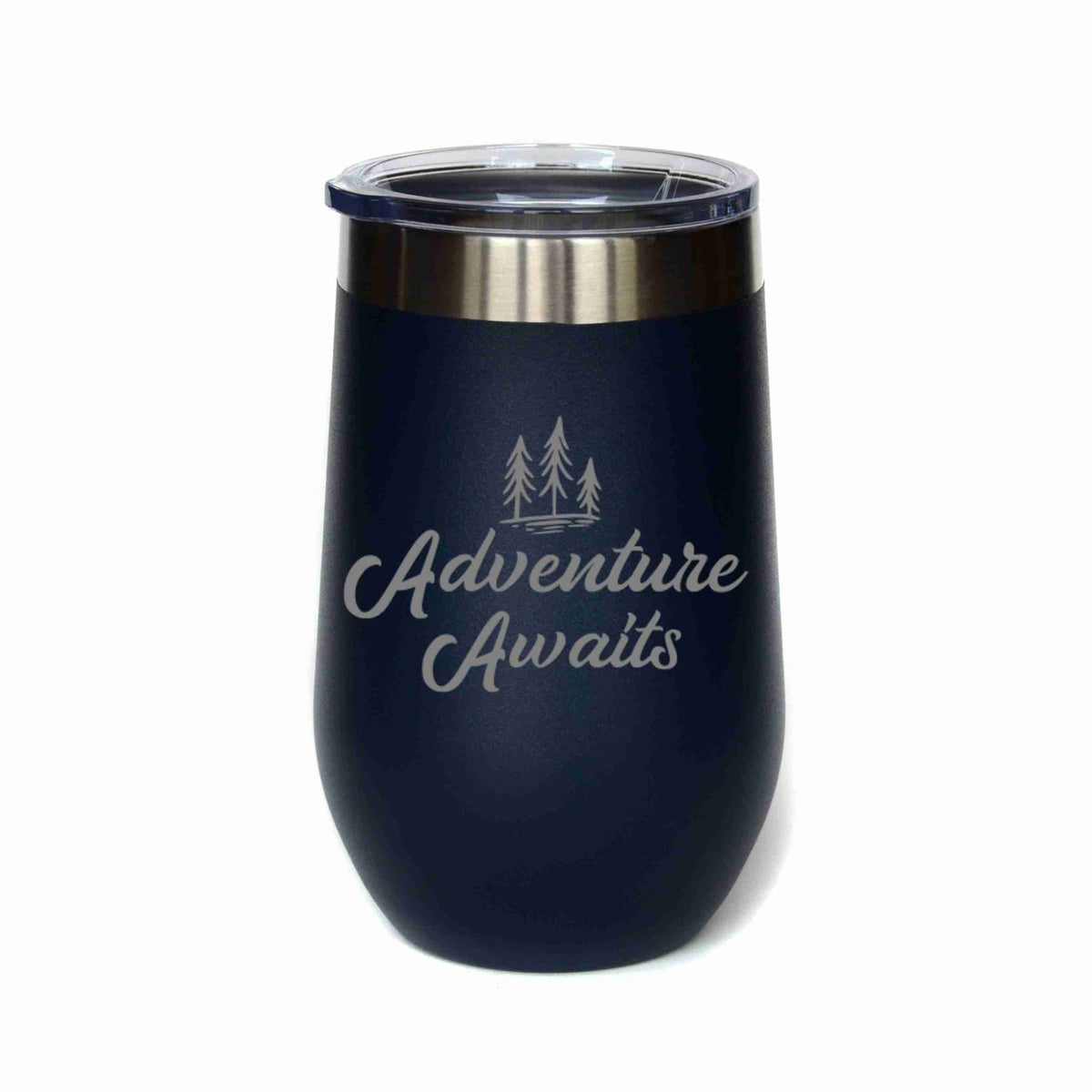 "Adventure Awaits" Tumbler Any Size (4 Tumblers Per Pack)