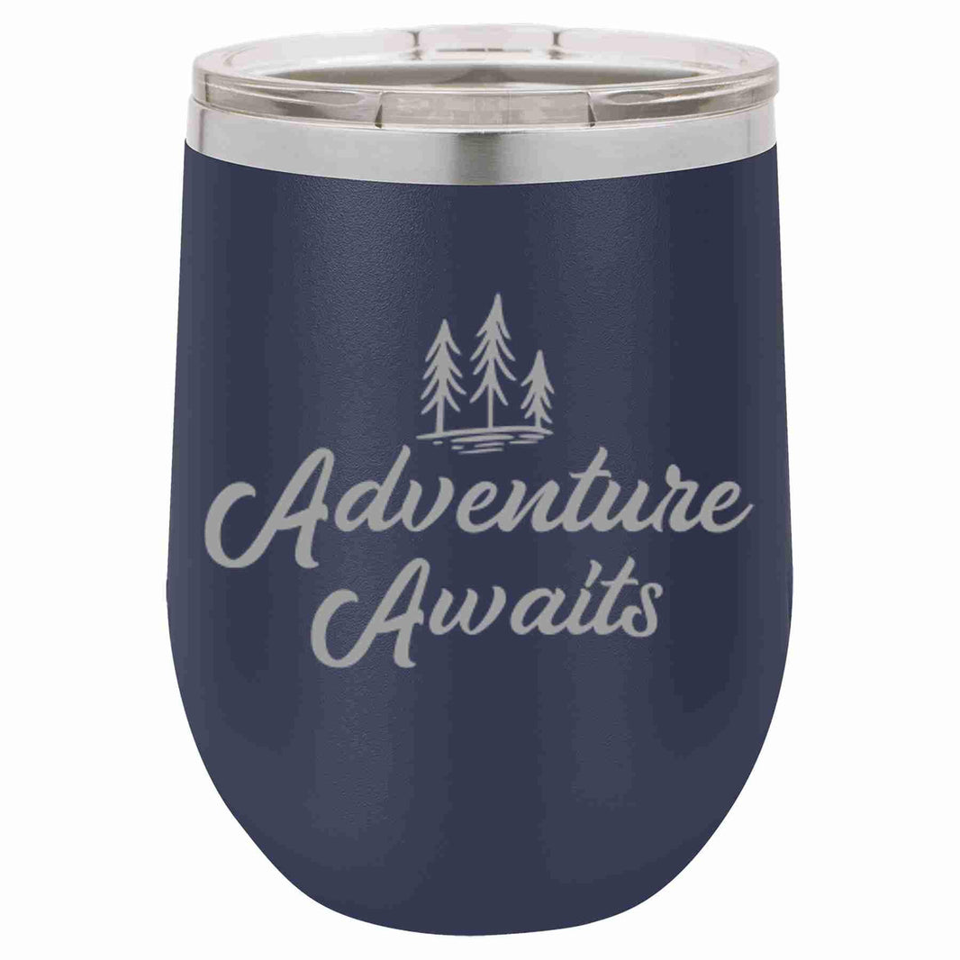 "Adventure Awaits" Tumbler Any Size (4 Tumblers Per Pack)