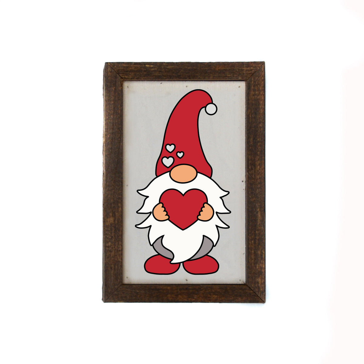 "Gnome Heart" 4"x6"Wood Sign - AW024 - 2 Per Pack ($6.00 Ea. Sign)